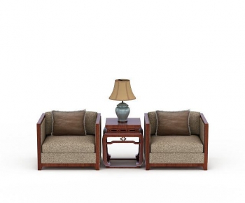 New Chinese Style Single Sofa-ID:177592043