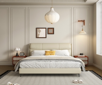 Modern Double Bed-ID:655817999