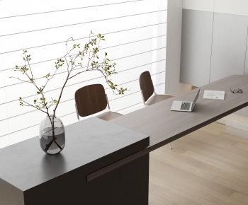Modern Computer Desk And Chair-ID:933582077