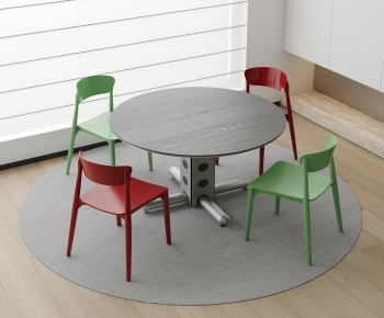 Modern Dining Table And Chairs-ID:915273909