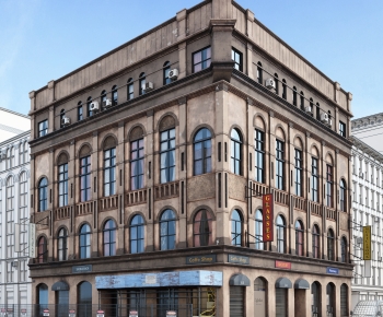 European Style Appearance Of Commercial Building-ID:872950082