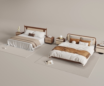 Modern Double Bed-ID:606317045