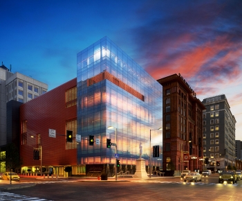 Modern Commercial Street-ID:617561109