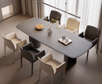 Modern Dining Table And Chairs-ID:663568026