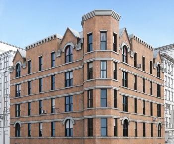 European Style Appearance Of Commercial Building-ID:393477929