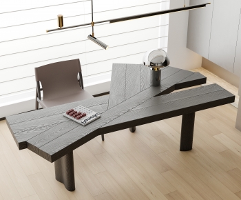 Modern Computer Desk And Chair-ID:503385076