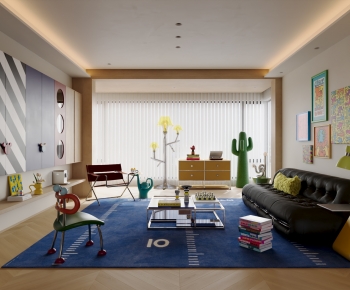 Modern A Living Room-ID:285069941