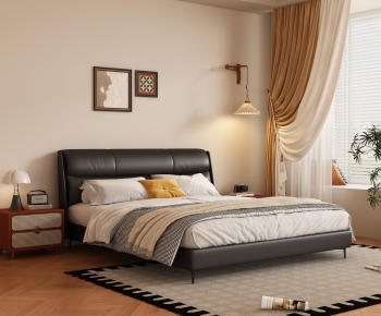 Modern Double Bed-ID:781080014
