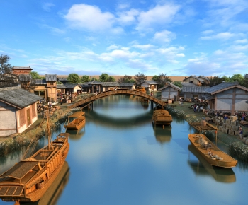 Chinese Style Ancient Architectural Buildings-ID:334073076