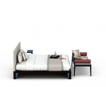 New Chinese Style Double Bed-ID:816436056