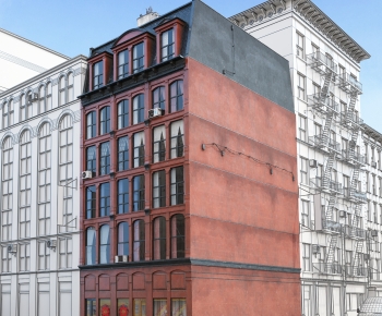 European Style Appearance Of Commercial Building-ID:793039818