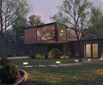 Modern Garden Landscape-ID:401413921