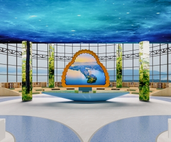 Modern Exhibition Hall-ID:981766945