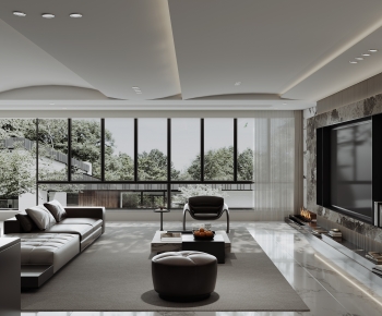 Modern A Living Room-ID:656863936