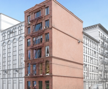 European Style Appearance Of Commercial Building-ID:162153012
