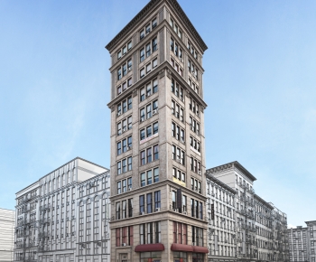 European Style Appearance Of Commercial Building-ID:659565933