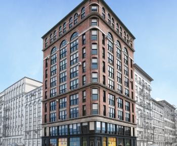 European Style Appearance Of Commercial Building-ID:410583024