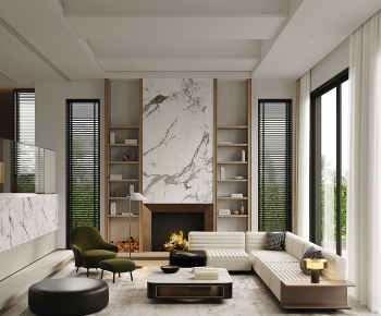 Modern A Living Room-ID:610546117