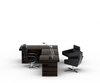 Modern Office Desk And Chair-ID:836178064