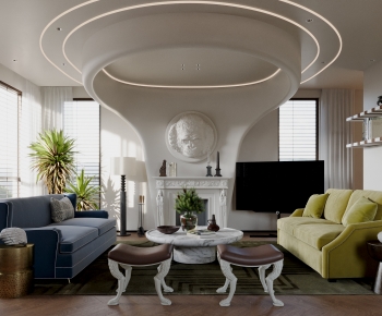 French Style A Living Room-ID:165283929