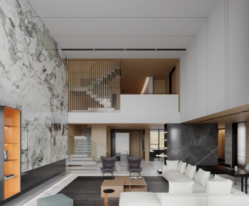 Modern A Living Room-ID:515544898