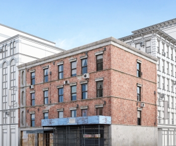 European Style Appearance Of Commercial Building-ID:159380422