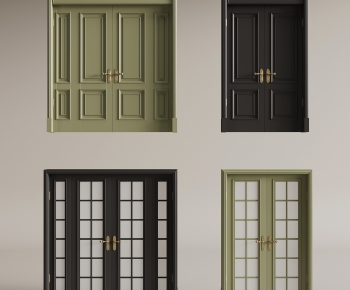 French Style Double Door-ID:802387955