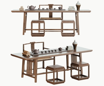 New Chinese Style Tea Tables And Chairs-ID:530236019