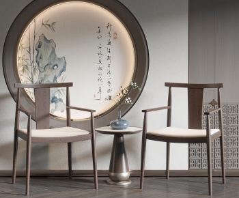 New Chinese Style Lounge Chair-ID:436805019