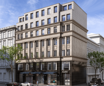 European Style Appearance Of Commercial Building-ID:352566961