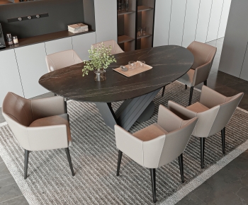 Modern Dining Table And Chairs-ID:943394907