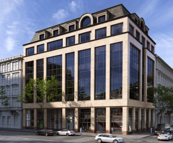 European Style Appearance Of Commercial Building-ID:503338109