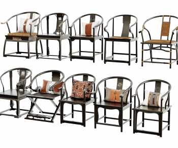 New Chinese Style Lounge Chair-ID:598473077