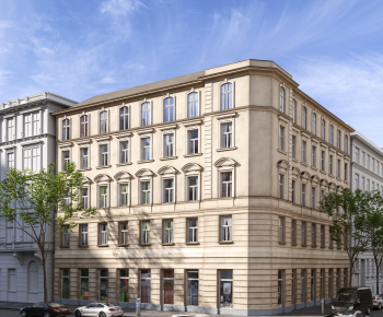 European Style Appearance Of Commercial Building-ID:789764884