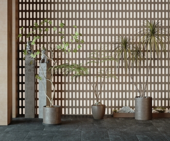 New Chinese Style Ground Green Plant Potted Plants-ID:867801906