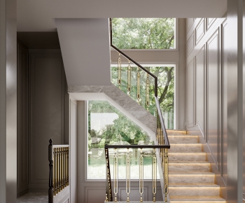 Simple European Style Stairwell-ID:627741102