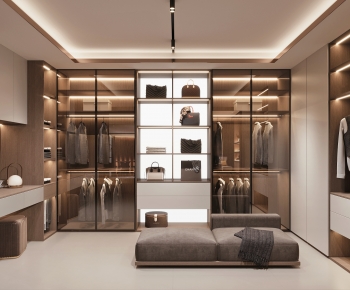 Modern Clothes Storage Area-ID:456224929