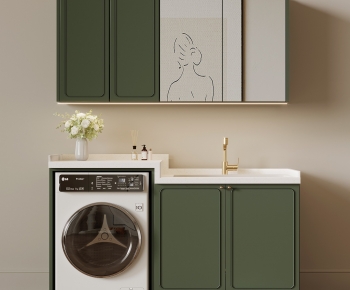 French Style Laundry Cabinet-ID:554662941