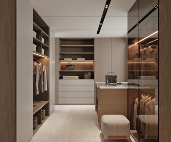 Modern Clothes Storage Area-ID:451529988