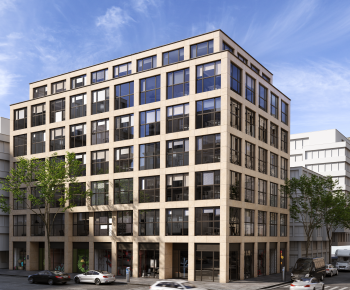 European Style Appearance Of Commercial Building-ID:247554064