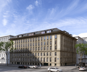 European Style Appearance Of Commercial Building-ID:361955882