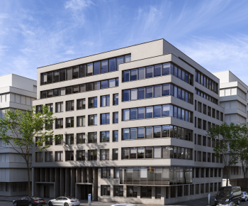 European Style Appearance Of Commercial Building-ID:411454929