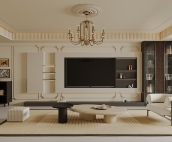 French Style A Living Room-ID:484509944