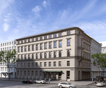 European Style Appearance Of Commercial Building-ID:717206005