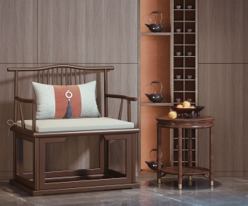 New Chinese Style Lounge Chair-ID:394614935