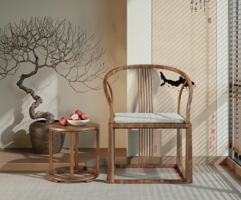 New Chinese Style Lounge Chair-ID:968610052