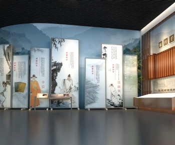 New Chinese Style Exhibition Hall-ID:403407103