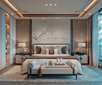 New Chinese Style Bedroom-ID:711087947