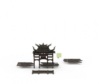 Chinese Style Decorated Archway-ID:719593053