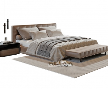 Modern Double Bed-ID:773669969